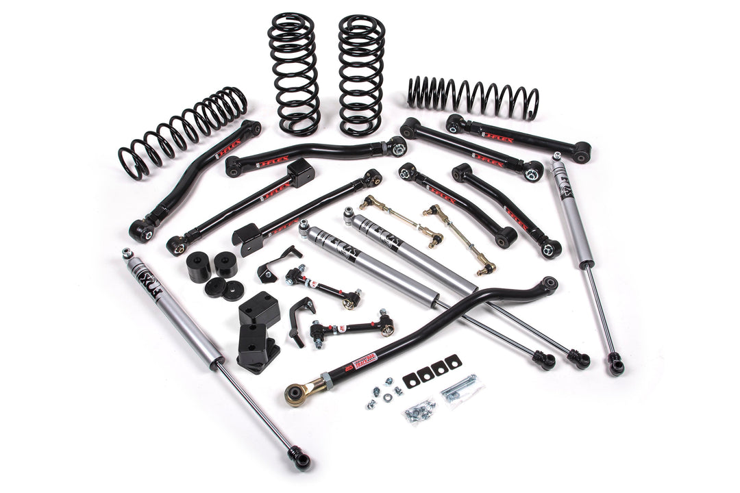 2020-2025 Jeep Wrangler JL Diesel/392 J-Krawl 3.5 Inch Lift Kit 4 Door with FOX 2.0 Adventure Series Shocks Flex End Control Arms | JKS JSPEC161KFA