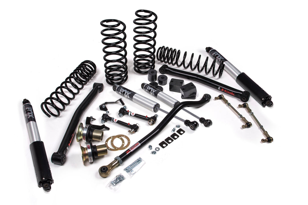 2018-2027 Jeep Wrangler JL J-Lander 3.5 Inch Lift Kit 4 Door with FOX 2.5 IFP Performance Series Shocks | JKS JSPEC130PS