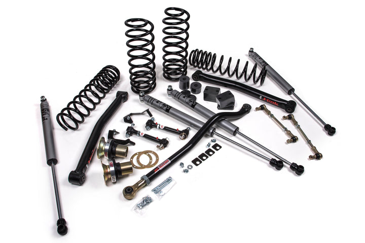 2018-2027 Jeep Wrangler JL J-Lander 3.5 Inch Lift Kit 4 Door with FOX 2.0 Adventure Series Shocks | JKS JSPEC130KFA