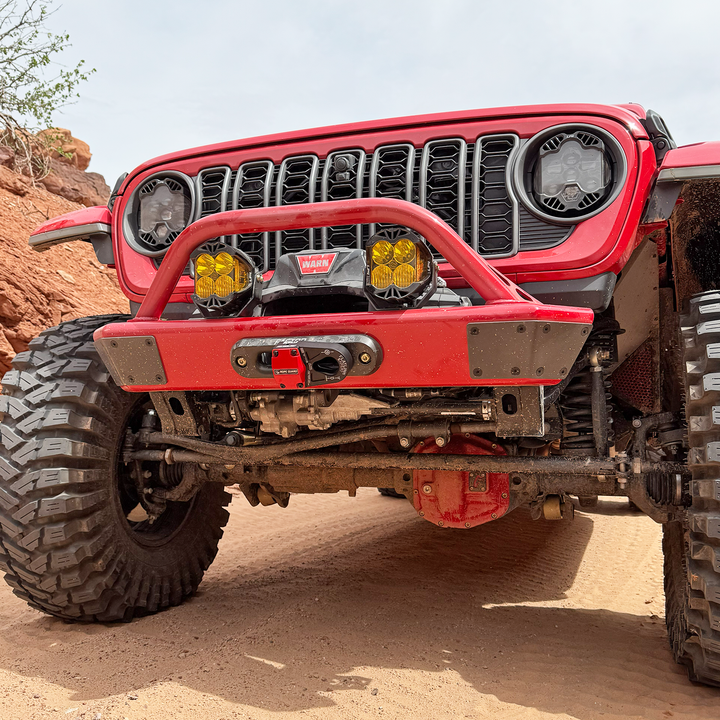 Savvy Front Bumper with Hoop (Legacy 6061 Aluminum) - 2018-2026 Jeep JL/JLU/JT