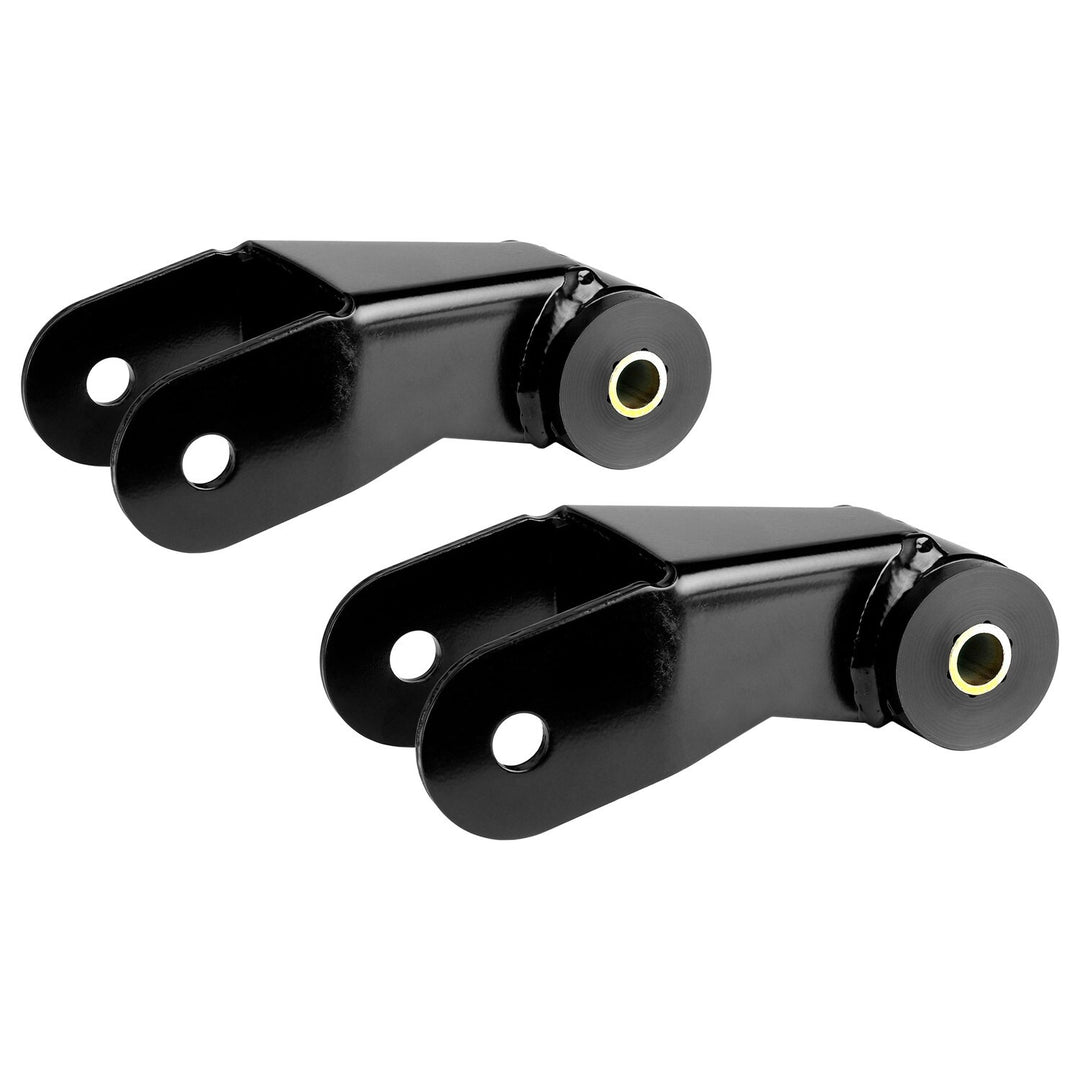 XJ Cherokee Boomerang Leaf Spring Shackles 5in Incl. Urethane Bushings and Hardware