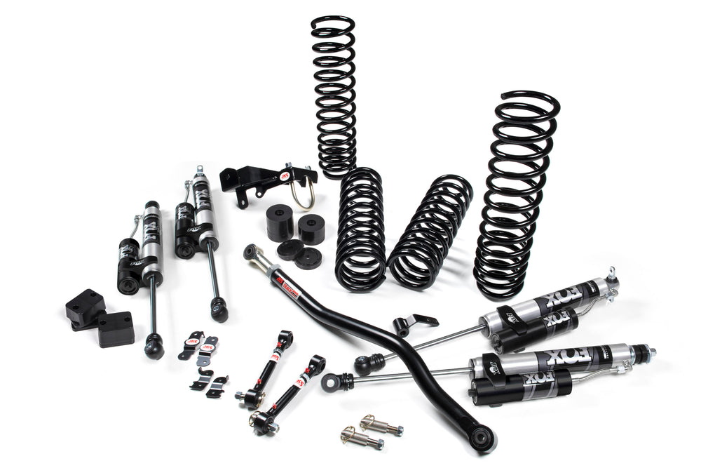 2007-2018 Jeep Wrangler JK J-Venture 4 Door 3.5 Inch Lift Kit with FOX Adventure Series Shocks | JKS JSPEC100KFA | image 2