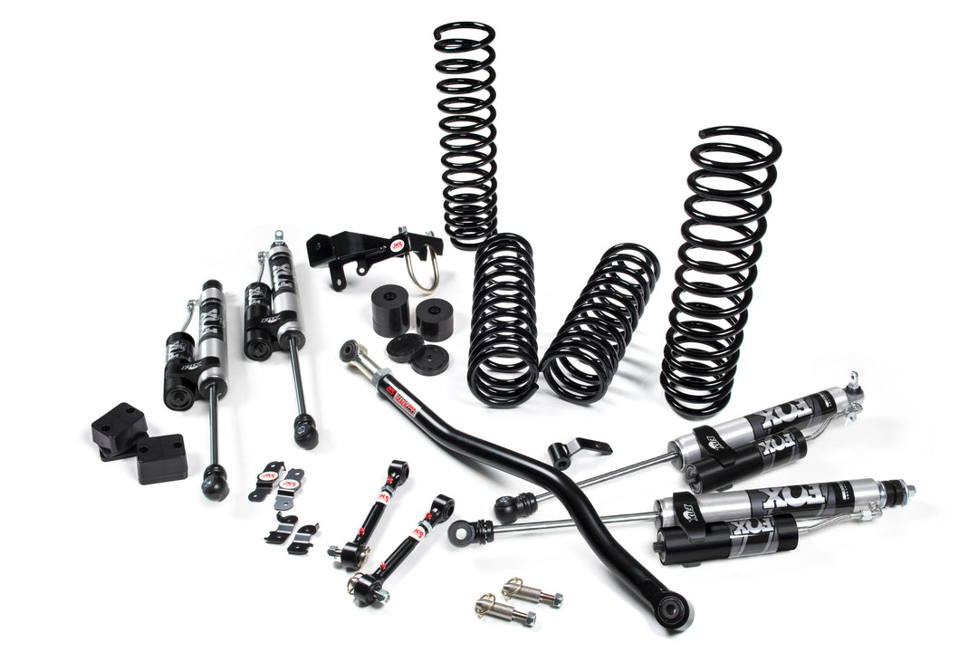2007-2018 Jeep Wrangler JK 4 Door 3.5 Inch JSpec Lift Kit With FOX Remote Reservoir | JKS JSPEC100KFR