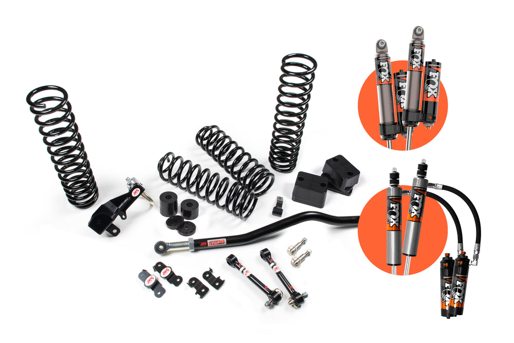 2007-2018 Jeep Wrangler JK J-Venture 2.5 Inch Lift Kit 2 Door with FOX 2.5 Performance Elite Series Shocks | JKS JSPEC103PES