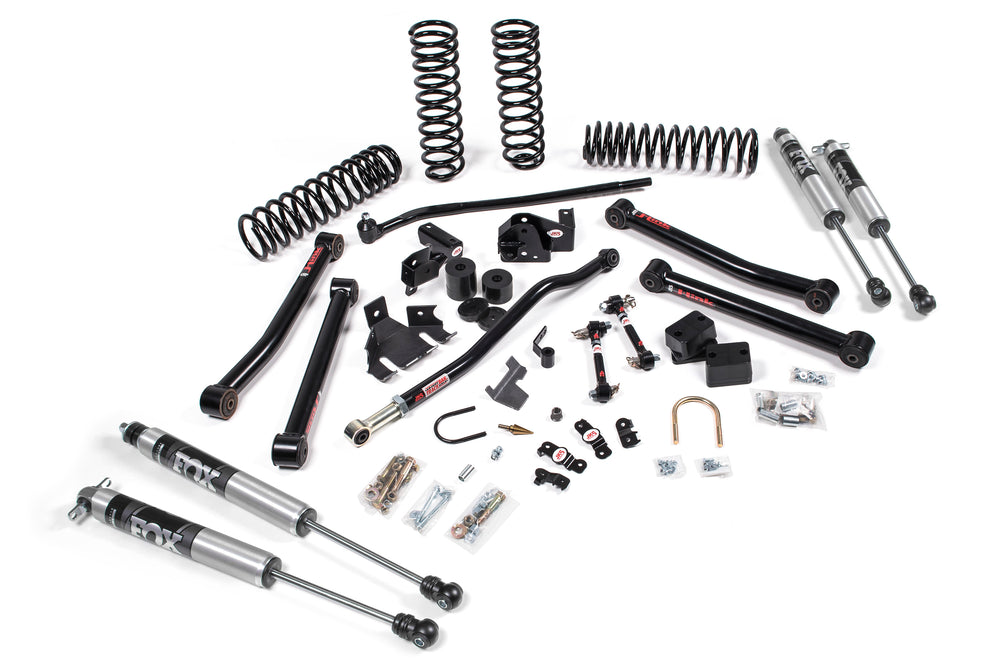 2007-2018 Jeep Wrangler JK J-Konnect 4 Door 3.5 Inch Lift Kit with FOX Adventure Series Shocks | JKS JSPEC113KFA | image 2