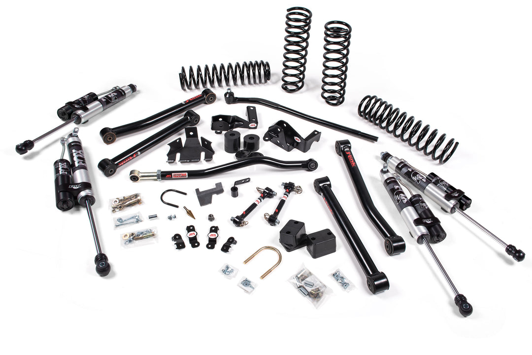 2007-2018 Jeep Wrangler JK 4 Door 3.5 Inch J-Konnect Lift Kit With FOX Remote Reservoir | JKS JSPEC113KFR