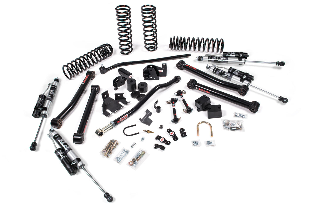 2007-2018 Jeep Wrangler JK J-Konnect 4 Door 3.5 Inch Lift Kit with JSpec Shocks | JKS JSPEC113K | image 5