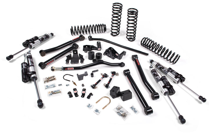 2007-2018 Jeep Wrangler JK J-Konnect 2 Door 3.5 Inch Lift Kit with FOX Adventure Series Shocks | JKS JSPEC114KFA | image 3