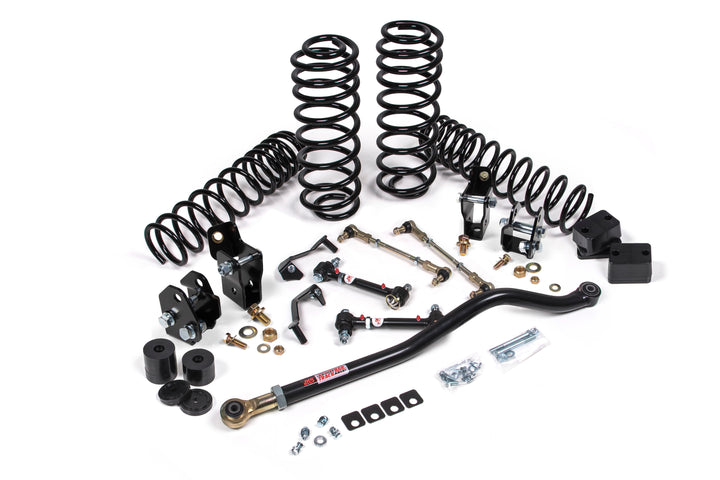 2018-2027 Jeep Wrangler JL J-Venture 2.5 Inch Lift Kit 4 Door with Shock Extension Brackets (OE Shocks) Standard Rate Coils | JKS JSPEC117KNS