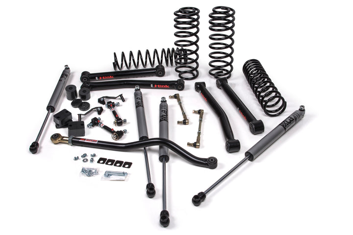 2018-2026 Jeep Wrangler JL J-Konnect 2.5 Inch Lift Kit 4 Door with FOX Adventure Series Shocks HD Rate Coils | JKS JSPEC122KFA