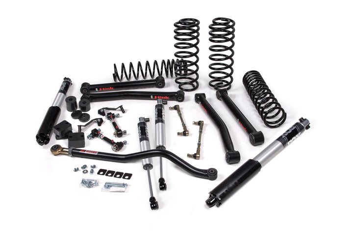 2018-2027 Jeep Wrangler JL J-Konnect 3.5 Inch Lift Kit 4 Door with FOX 2.5 IFP Performance Series Shocks Standard Rate Coils | JKS JSPEC123PS