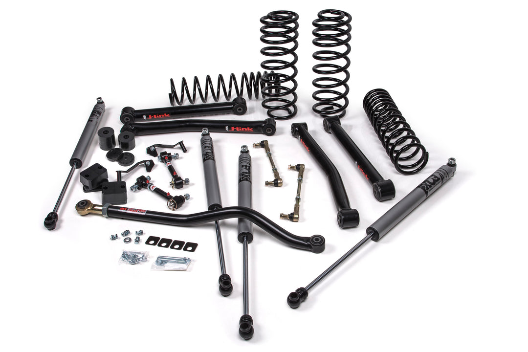 2018-2026 Jeep Wrangler JL J-Konnect 3.5 Inch Lift Kit 4 Door with FOX Adventure Series Shocks HD Rate Coils | JKS JSPEC124KFA