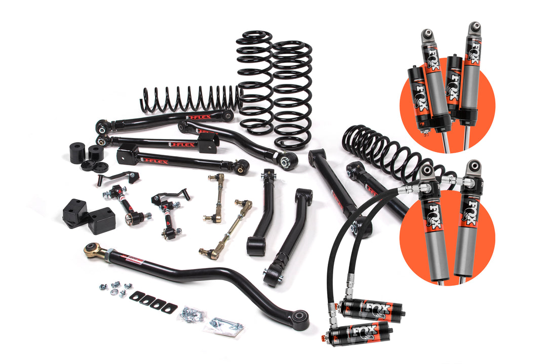 2018-2026 Jeep Wrangler JL J-Krawl 2.5 Inch Lift Kit 4 Door with FOX 2.0 Performance Shocks Standard Rate Coils | JKS JSPEC125KFP