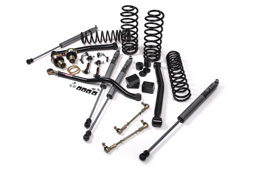 2018-2026 Jeep Wrangler JL J-Lander 3.5 Inch Lift Kit 4 Door with FOX Adventure Series Shocks HD Rate Coils | JKS JSPEC130KFA | image 2