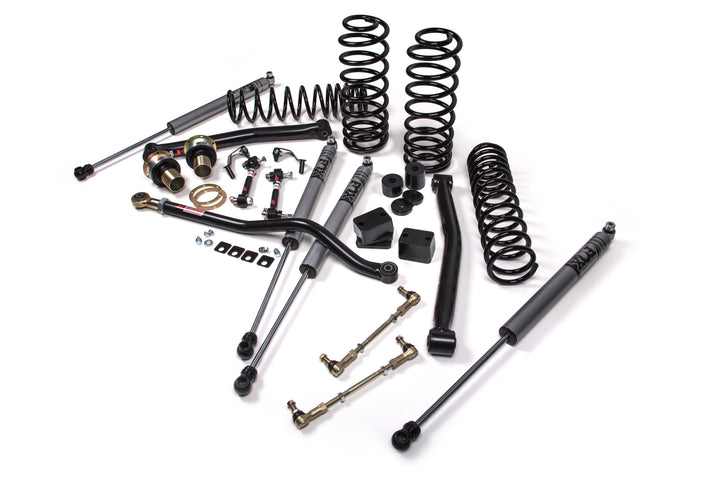 2018-2026 Jeep Wrangler JL J-Lander 3.5 Inch Lift Kit 4 Door with FOX Adventure Series Shocks HD Rate Coils | JKS JSPEC130KFA | image 2