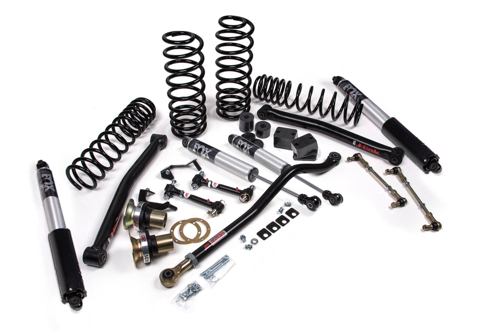 2018-2027 Jeep Wrangler JL J-Lander 3.5 Inch Lift Kit 4 Door with FOX 2.5 IFP Performance Series Shocks | JKS JSPEC130PS