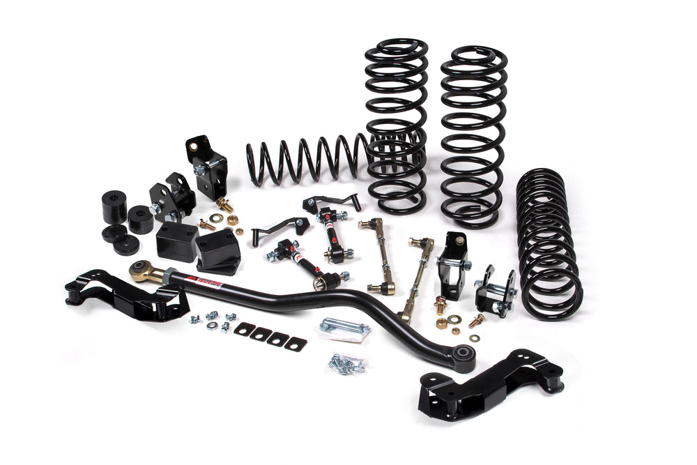 2018-2027 Jeep Wrangler JL J-Kontrol 2.5 Inch Lift Kit 4 Door with Shock Extension Brackets (OE Shocks) Heavy Duty Rate Coils | JKS JSPEC138KNS