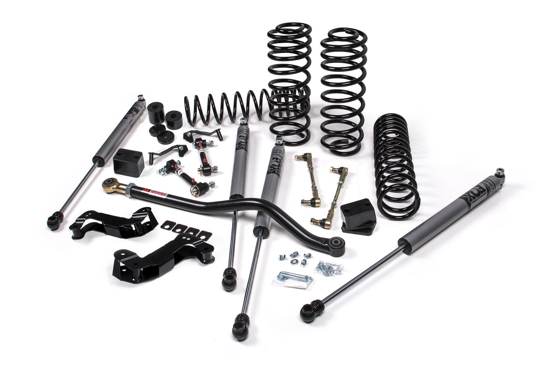 2018-2026 Jeep Wrangler JL J-Kontrol 3.5 Inch Lift Kit 4 Door with FOX Adventure Series Shocks Standard Rate Coils | JKS JSPEC141KFA