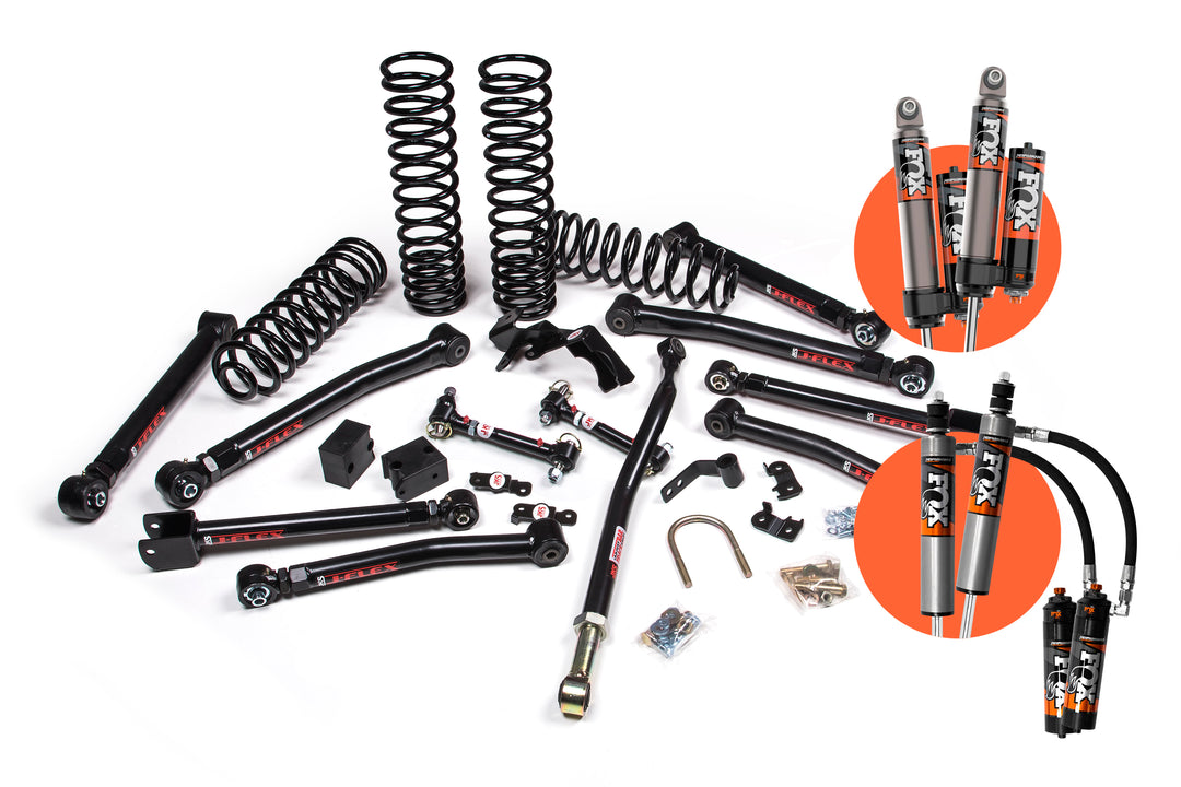 2007-2018 Jeep Wrangler JK 2 Door 3.5 Inch J-Krawl Suspension Lift Kit with FOX 2.5 Performance Elite Series R/R DSC Shocks 4WD | JKS JSPEC152PES