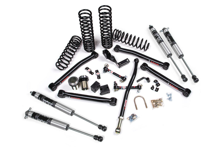 2007-2018 Jeep Wrangler JK J-Lander 3.5 Inch 4 Door with FOX 2.0 Performance Series Shocks | JKS JSPEC154KFP