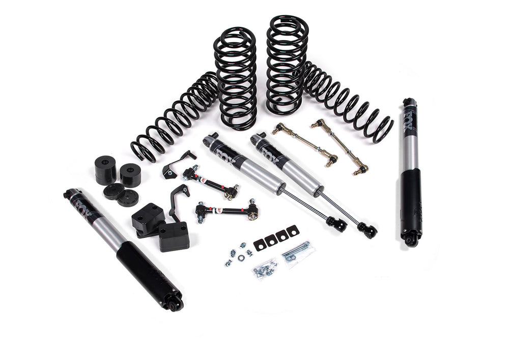 2018-2027 Jeep Wrangler JL J-Spec 1.5 Inch Lift Kit with FOX 2.5 IFP Performance Series Shocks Stock Front Lower Control Arms | JKS JSPEC155PS