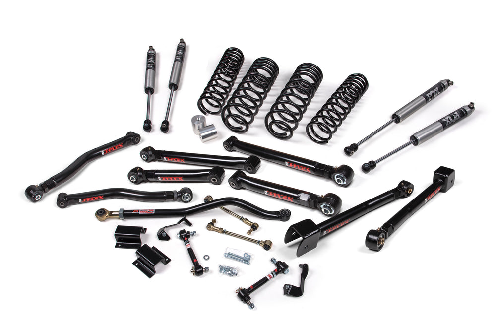 2020-2025 Jeep Wrangler JL Diesel/392 J-Krawl 2.5 Inch Lift Kit 4 Door with FOX 2.0 Performance Series Shocks Flex End Control Arms | JKS JSPEC169KFP