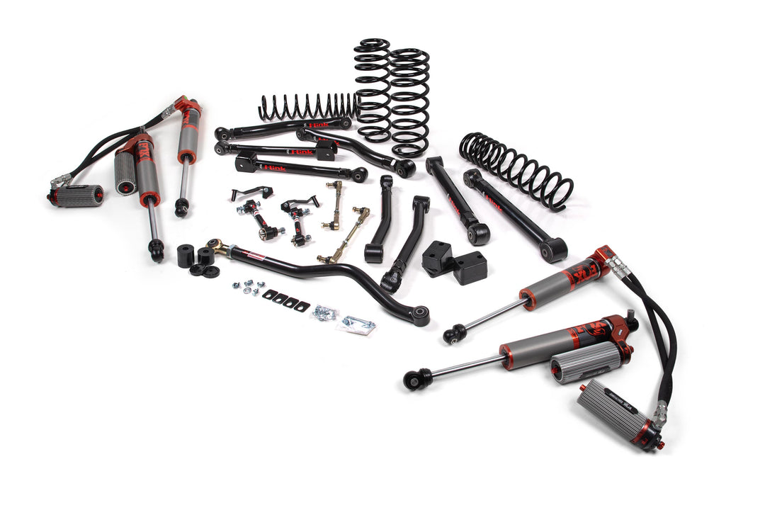 2018-2026 Jeep Wrangler JL 2 Door 3 Inch J-Krawl System Rubber FOX 3.0 FRS IBP R/R DSC Front FOX 3.0 FRS IBP P/B DSC Rear Standard Rate Coils | JKS JSPEC189FRS