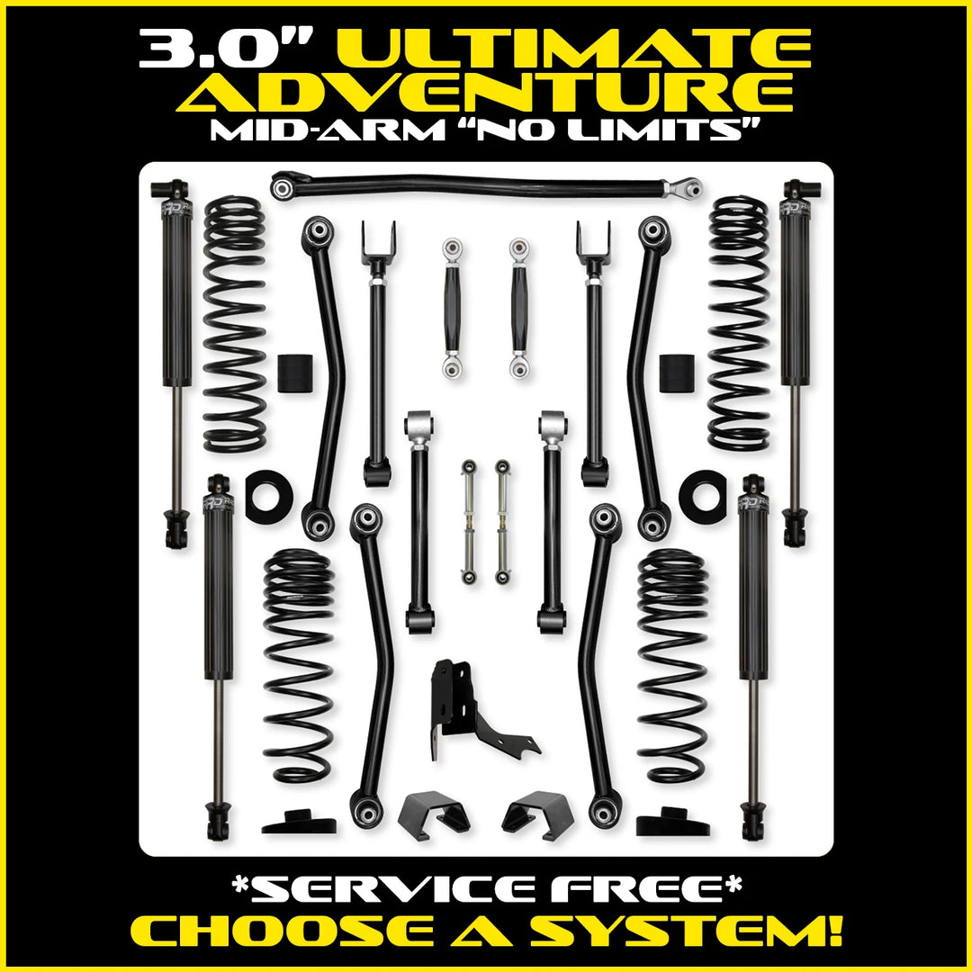 Rock Krawler 3.0 Inch Ultimate Adventure No Limits Mid Arm - 2020+ Gladiator JT - photo 1