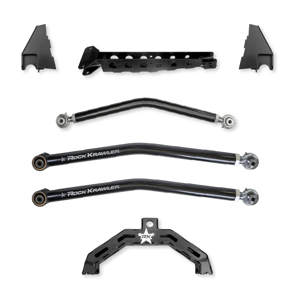 Rock Krawler X-Factor Rear Long Arm Upgrade (3 Link) - 2020+ Gladiator JT - kit photo