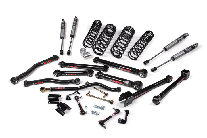 2020-2025 Jeep Wrangler JL Diesel/392 J-Krawl 2.5 Inch Lift Kit 4 Door with FOX 2.0 Performance Series Shocks Flex End Control Arms | JKS JSPEC169KFP