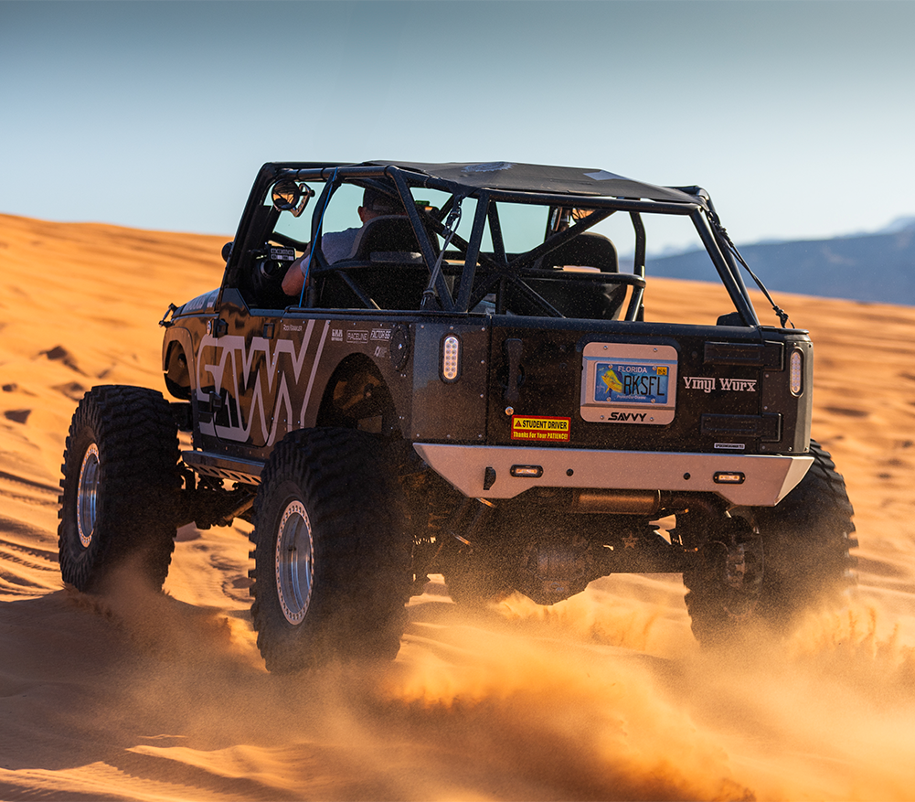 Savvy High Clearance Rear Bumper (Aluminum Krawler Lite) - 2007-2018 Jeep JK/JKU