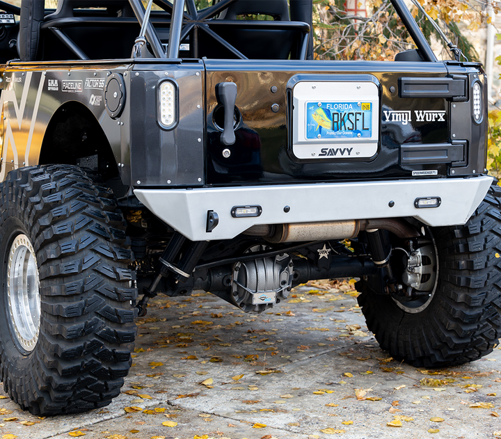 Savvy High Clearance Rear Bumper (Aluminum Krawler Lite) - 2007-2018 Jeep JK/JKU
