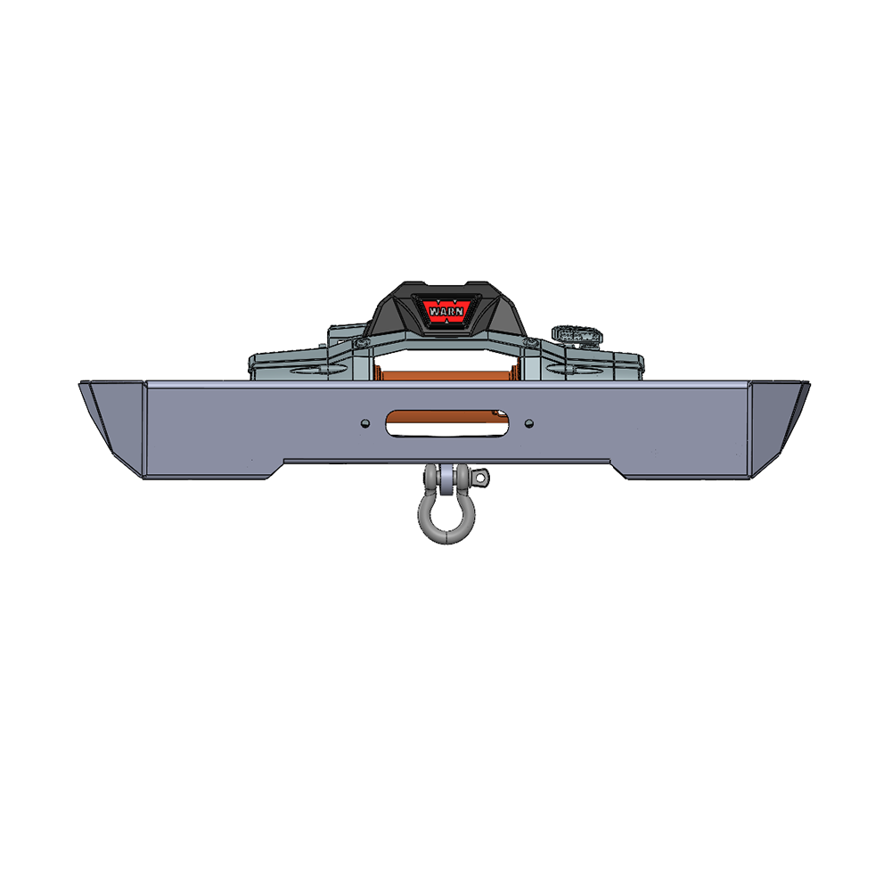 Savvy Front Bumper without Hoop (Aluminum Krawler Lite) - 2007-2018 Jeep JK/JKU
