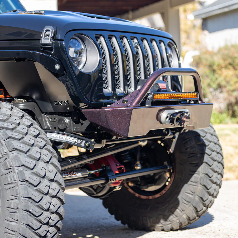 Savvy Front Bumper with Hoop (Aluminum Krawler Lite) - 2018-2026 Jeep JL/JLU/JT