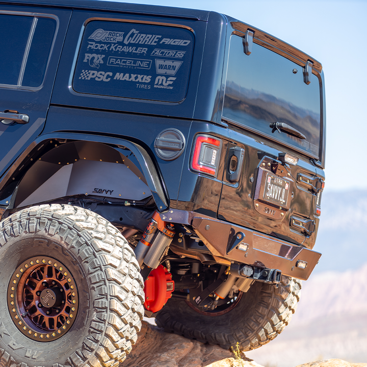 Savvy Rear Bumper Bolt On (Aluminum Krawler Lite) - 2018-2026 Jeep JL/JLU