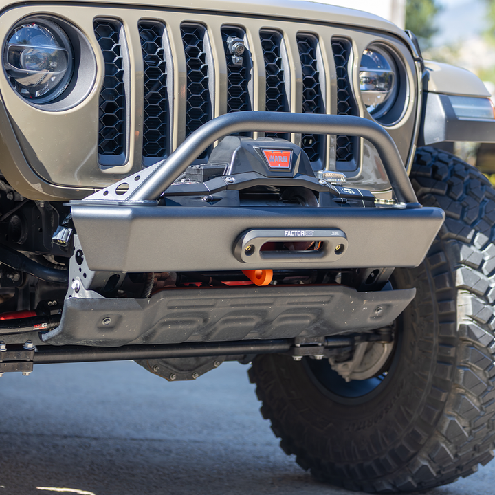 Savvy Front Bumper with Hoop (Legacy 6061 Aluminum) - 2018-2026 Jeep JL/JLU/JT