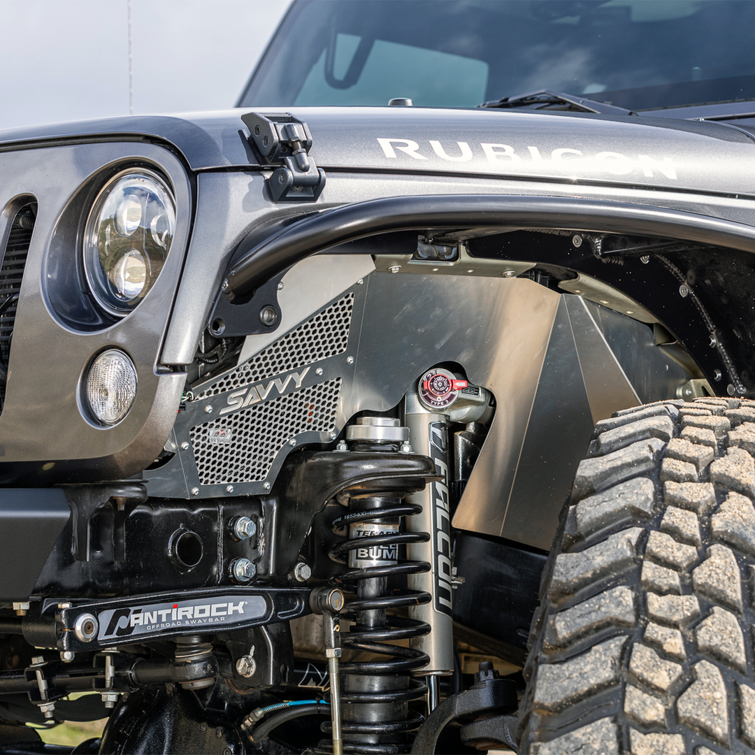 Savvy Front Inner Fenders (High Clearance Aluminum) - 2007-2018 Jeep JK/JKU