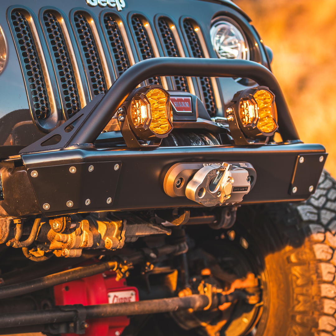 Savvy Front Bumper with Hoop (Legacy 6061 Aluminum) - 2007-2018 Jeep JK/JKU