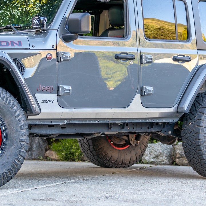 Savvy Rocker Armor Trim Kit (Lightweight Aluminum) - 2018-2026 Jeep JLU