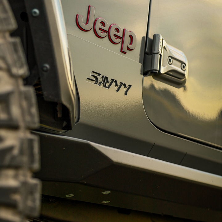 Savvy Rocker Armor Trim Kit (Lightweight Aluminum) - 2018-2026 Jeep JLU