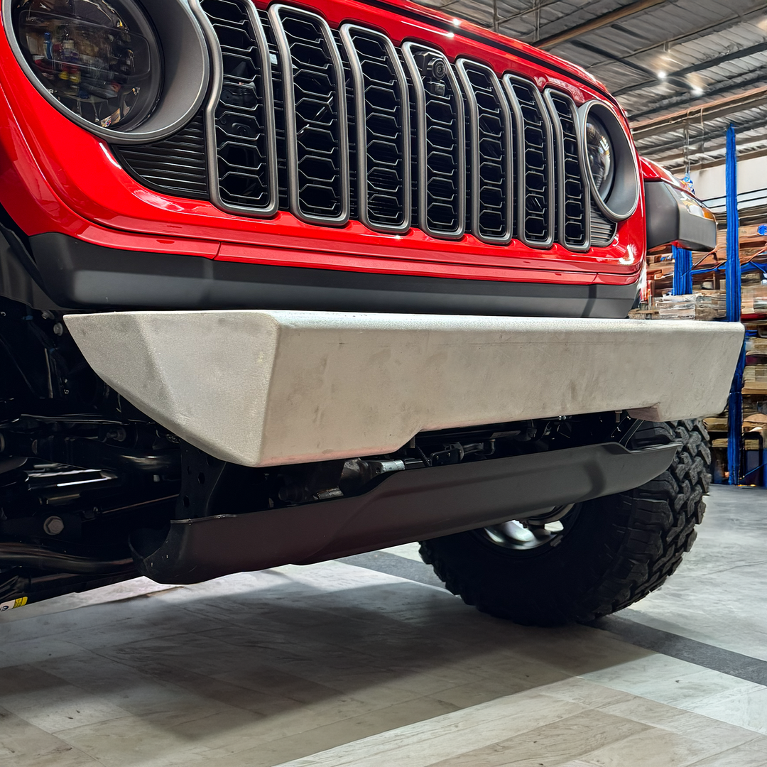 Savvy Front Bumper without Hoop (Aluminum Surf & Turf Winchless Skin) - 2007-2026 Jeep JK/JKU/JL/JLU/JT