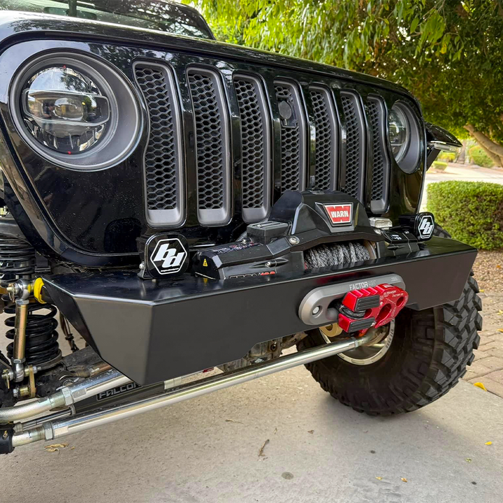 Savvy Front Bumper without Hoop (Aluminum Krawler Lite) - 2018-2026 Jeep JL/JLU/JT