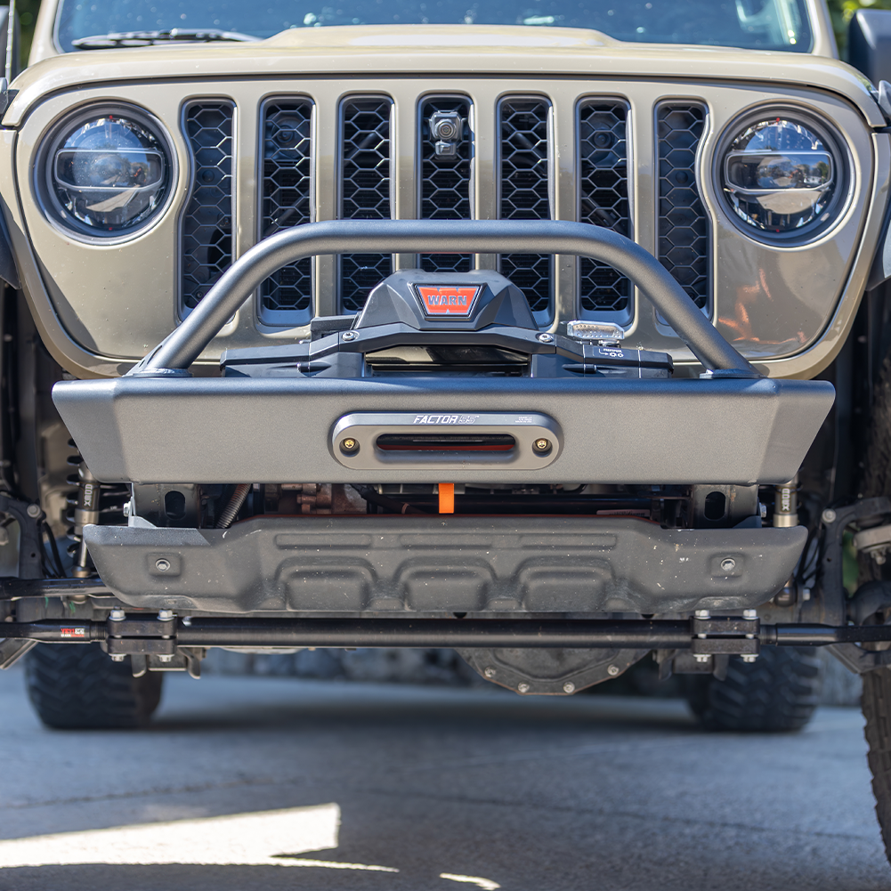 Savvy Front Bumper with Hoop (Legacy 6061 Aluminum) - 2018-2026 Jeep JL/JLU/JT