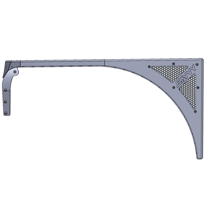 Savvy Front High Line Fenders (Legacy Aluminum) - 1997-2006 Jeep TJ/LJ