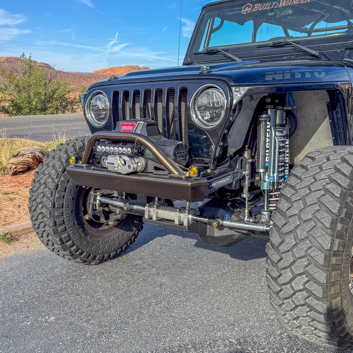 Savvy Front Bumper with Hoop (Legacy 6061 Aluminum) - 1996-2006 Jeep TJ/LJ