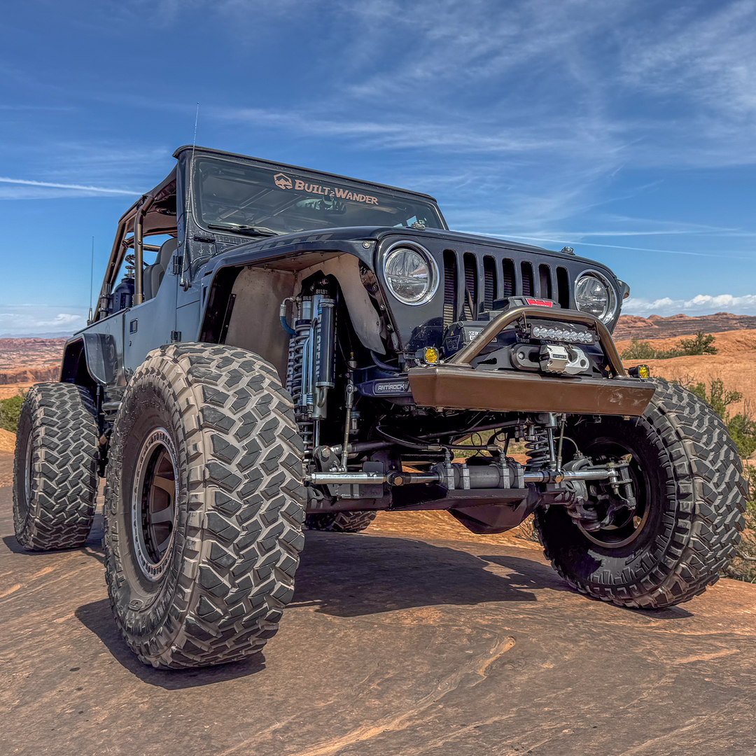 Savvy Front Bumper with Hoop (Legacy 6061 Aluminum) - 1996-2006 Jeep TJ/LJ