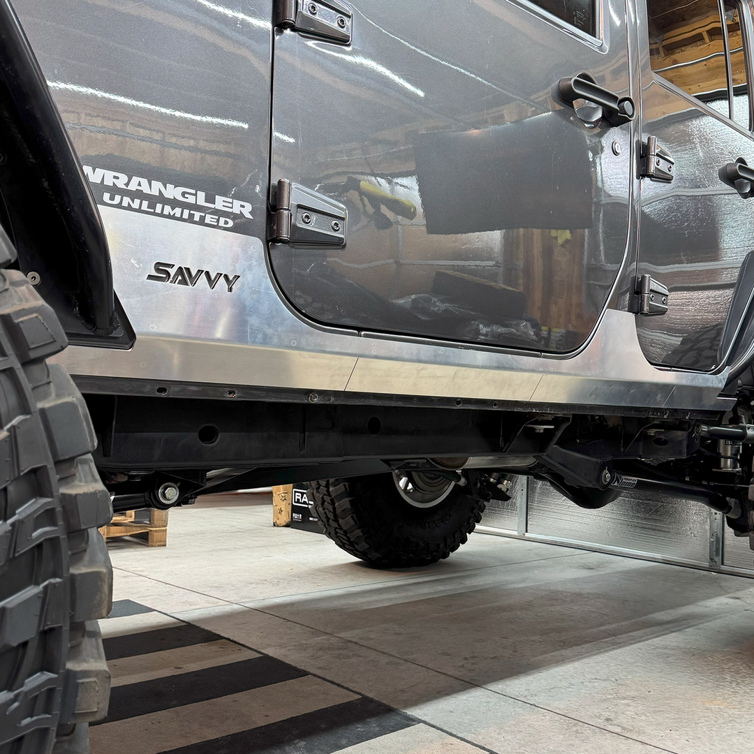 Savvy Rocker Armor Trim Kit (Lightweight Aluminum) - 2007-2018 Jeep JKU