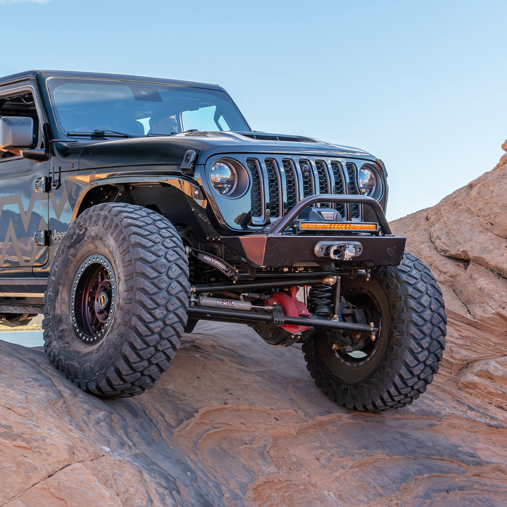 Savvy Front Bumper with Hoop (Aluminum Krawler Lite) - 2018-2026 Jeep JL/JLU/JT
