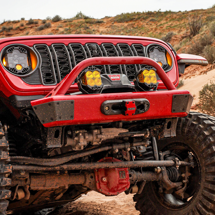 Savvy Legacy Front Bumper Hard Core Corners (Stainless Steel) - 2007-2026 Jeep JK/JL/JT