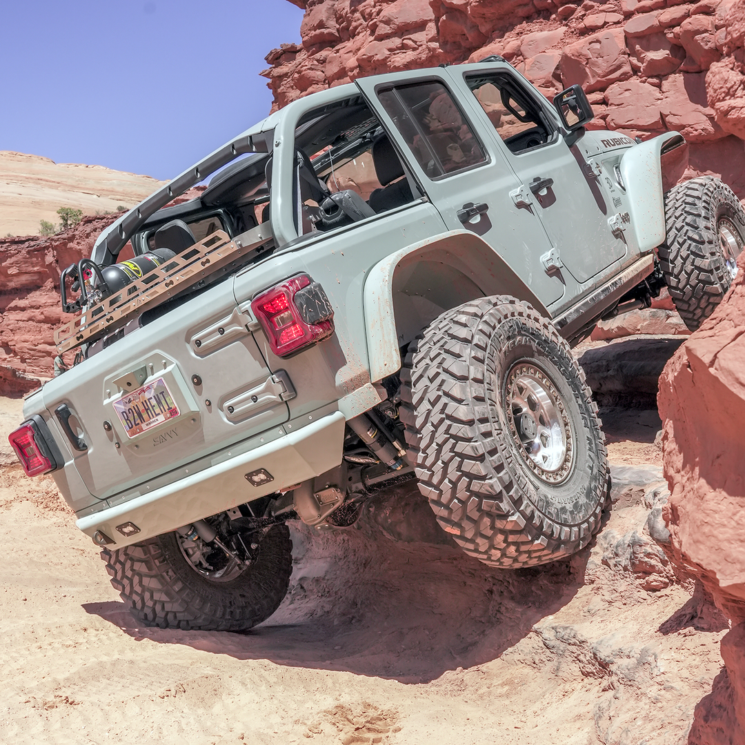 Savvy Rear Trim Kit & Corner Guards (6061 Aluminum) - 2018-2026 Jeep JL/JLU